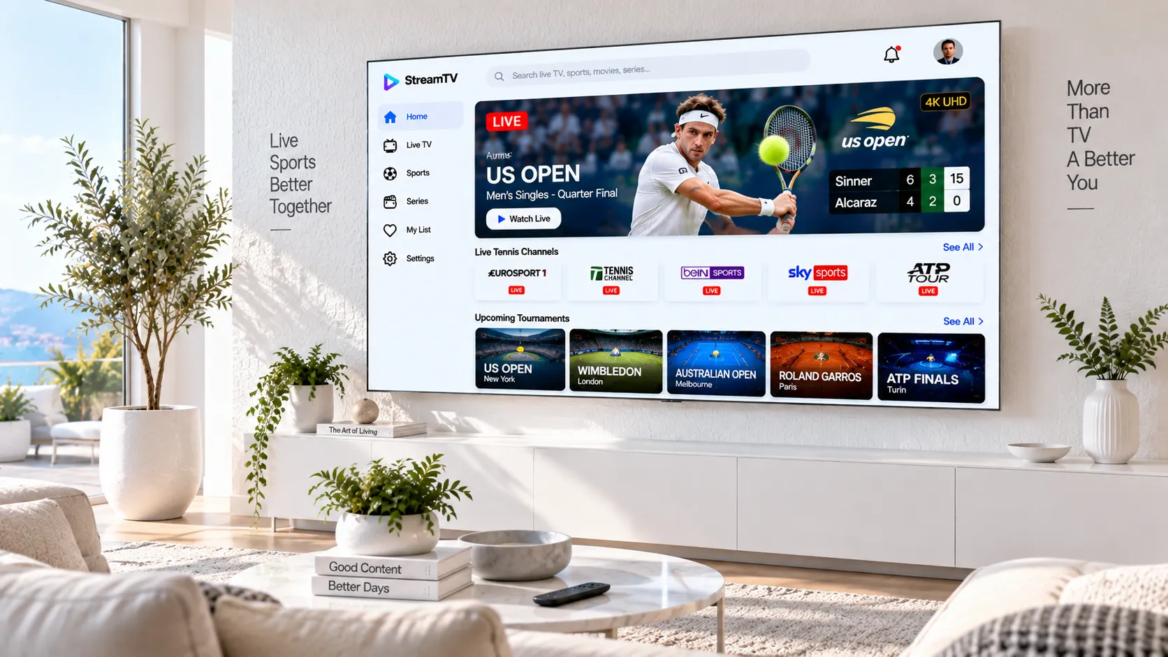 IPTV-Player auf kompatiblen Streaming-Geräten